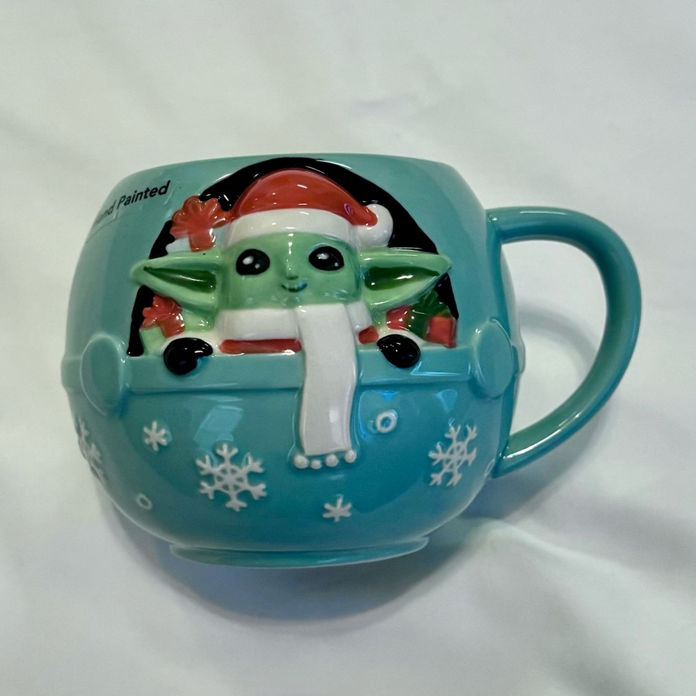 Baby Yoda Grogu Christmas Mug